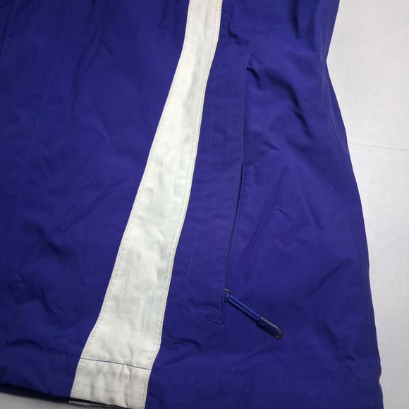 The North Face Hyvent Size Large Womens Hooded Zip Nylon Jacket Purple - Picture 2 of 9